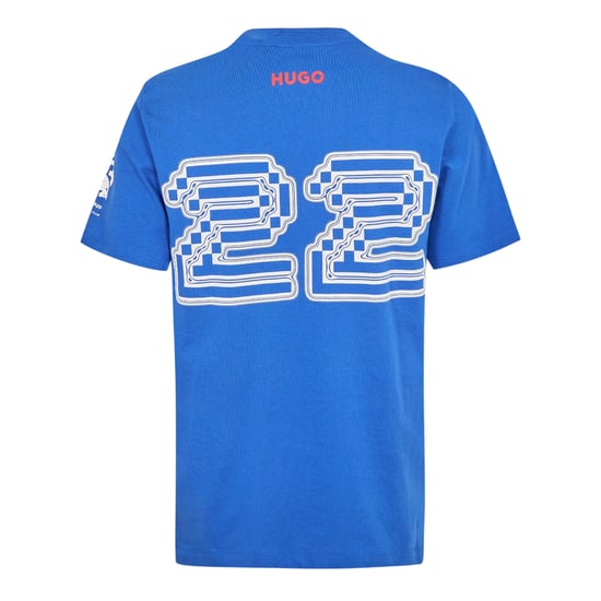 Hugo Heren Tsunoda T-shirt met ronde hals, normale pasvorm (Medium Blauw) - Image 2