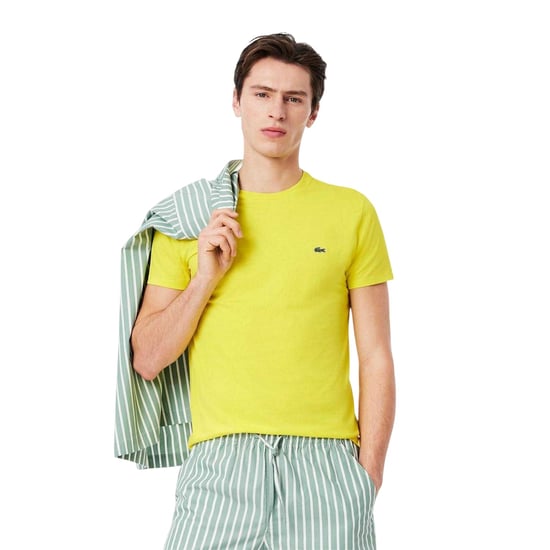 Lacoste Mens Embroidered Pima Cotton T-Shirt (Yellow) - Image 3