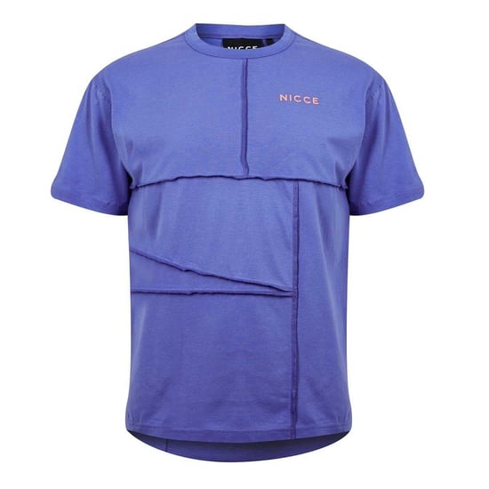 Nicce Heren Merson Exposed Seams T-shirt (Iris Blauw Marl) - Image 2