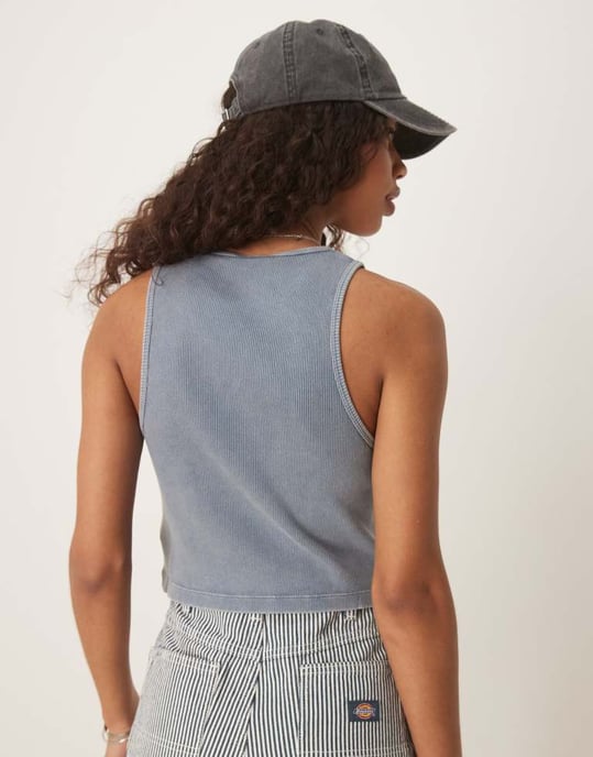 Dickies Plentywood väst i tvättad blå - Image 4