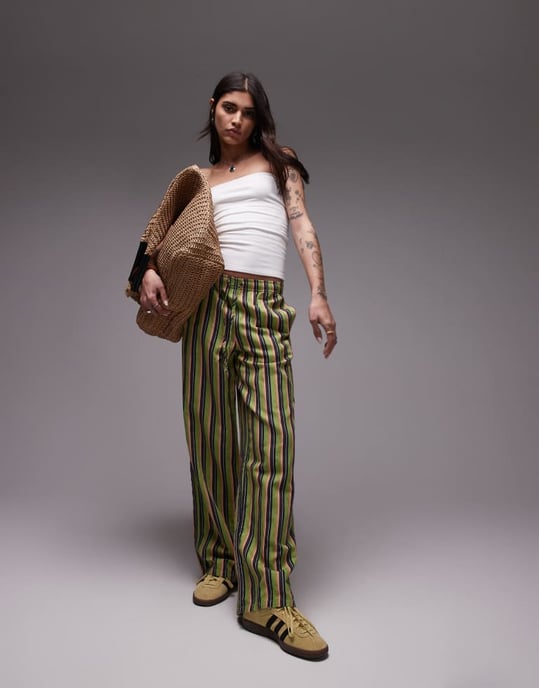 Topshop långklänning bandeau i vitt - Image 4