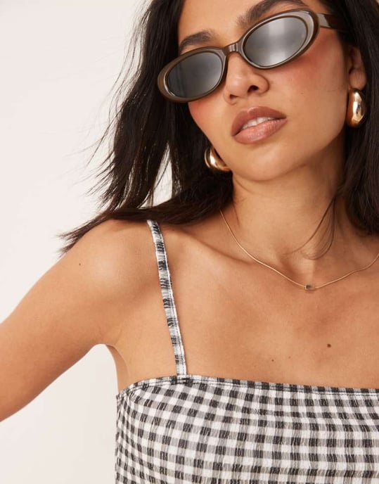 ASOS DESIGN koord topp i rutigt mönster - Image 2