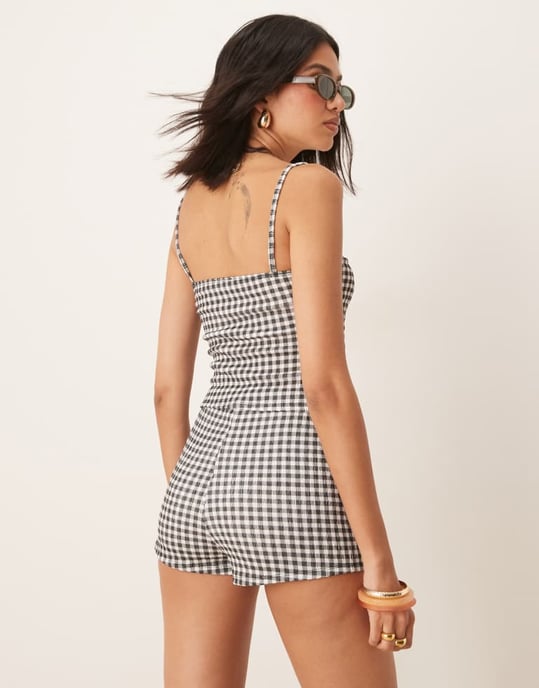 ASOS DESIGN koord topp i rutigt mönster - Image 3