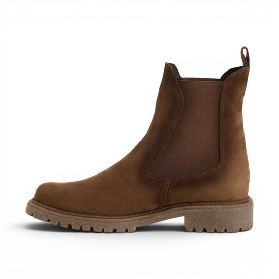 Tamaris Womens Brown Leather High Chelsea Ankle Boots - 25427-41 - Image 3