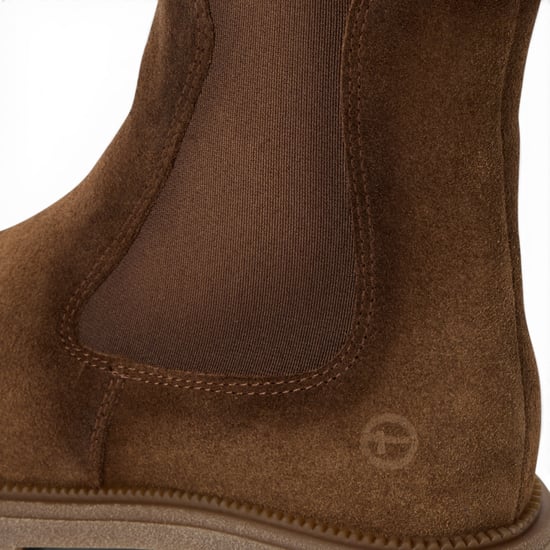 Tamaris Womens Brown Leather High Chelsea Ankle Boots - 25427-41 - Image 6
