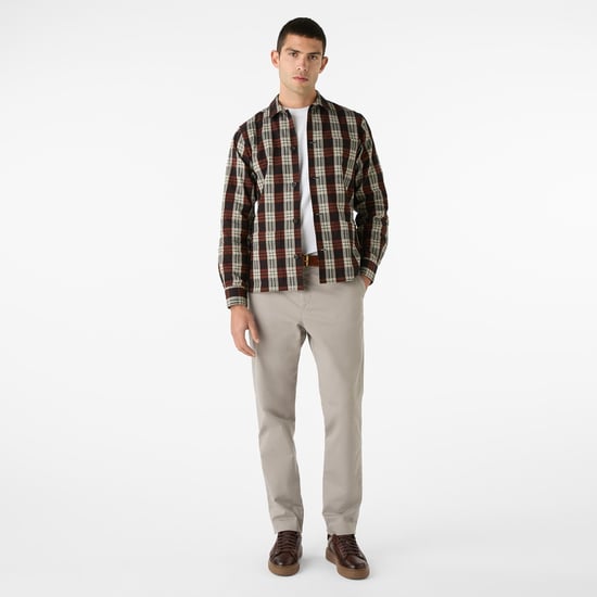 Oliver Sweeney Brushed Cotton Check Overshirt - Image 3