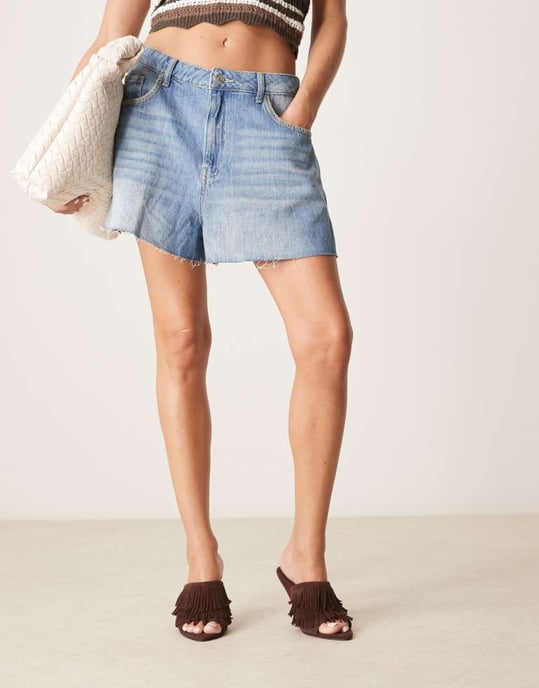 ASOS DESIGN Tizzy äkta mocka fransiga kilklackar i choklad - Image 3
