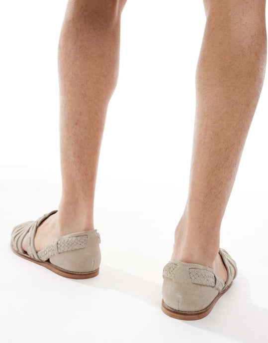 ASOS DESIGN fiskarsandaler i stenskinn - Image 3