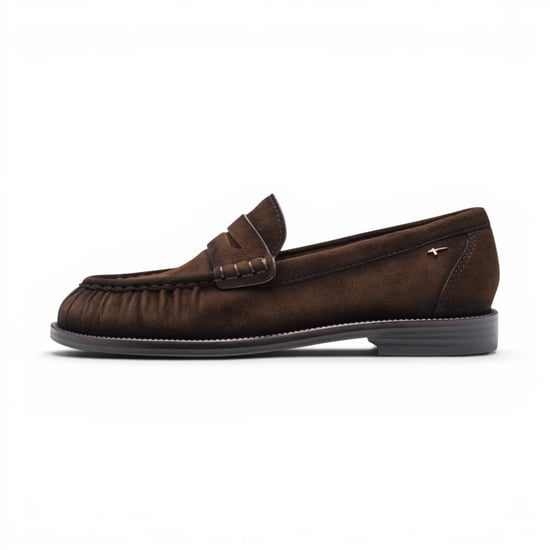 Tamaris Women's Brown Leather Loafer Casual Shoes - 24251-47 - Image 3