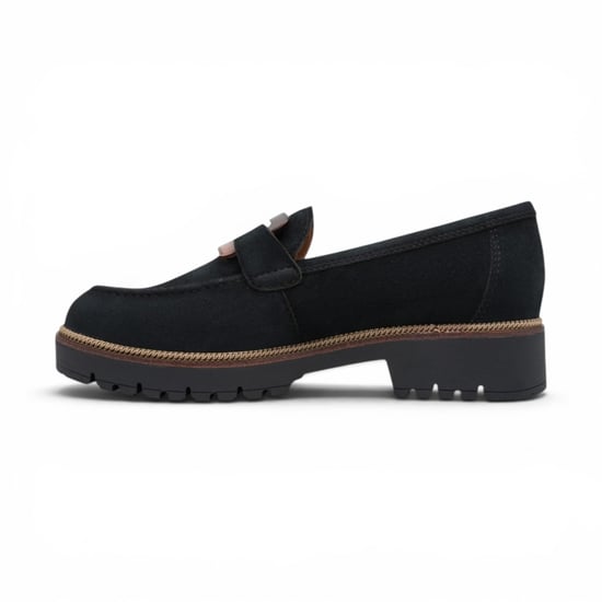 Tamaris Women's Blue Suede Leather Loafer Casual Shoes - 24722-43 - Image 3