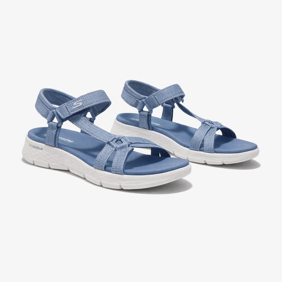 Skechers Go Walk Flex Sandal - Sublime Womens Ankle Strap Sandals Blue - Image 2