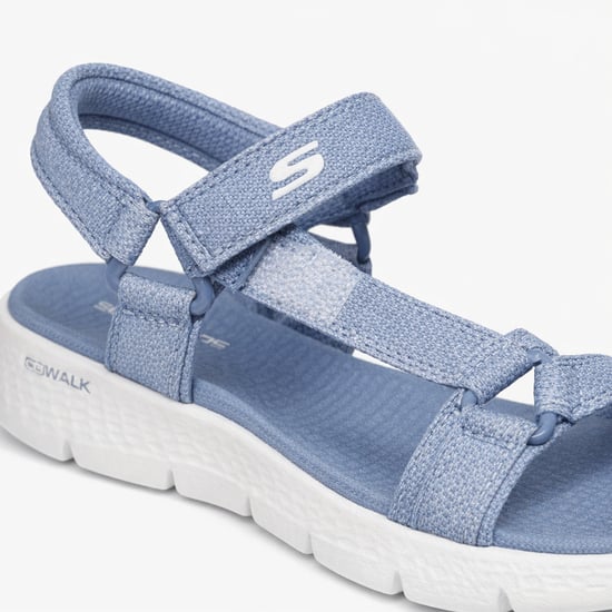 Skechers Go Walk Flex Sandal - Sublime Womens Ankle Strap Sandals Blue - Image 3