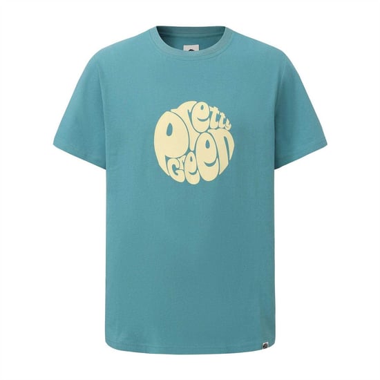 Pretty Green Heren T-shirt katoen met logo (Teal) - Image 1