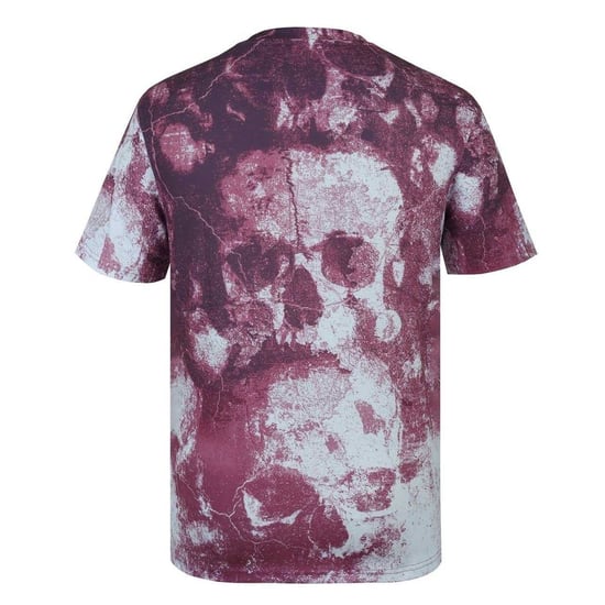 Firetrap Mens Sub All-Over Print T-Shirt (Dark Burgundy) - Image 2