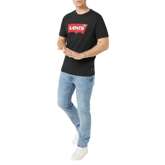 Levis Mens Batwing Logo T-Shirt (Black/Red) - Image 4