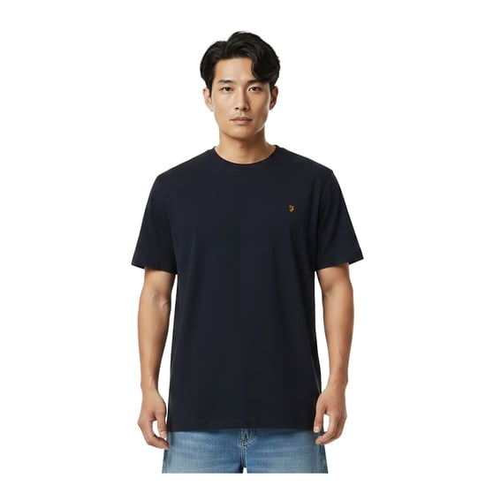 Farah Heren Harrow Korte Mouwen T-Shirt (Echte Marineblauw) - Image 4