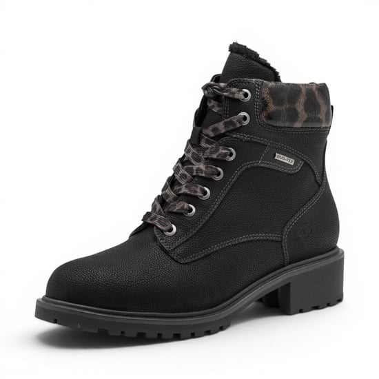 Tamaris dames zwarte warme veters winters buitenenkellaarzen - 26266-43 - Image 4