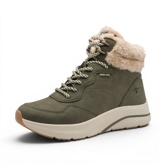 Tamaris Women's Green Warm Winter Waterproof Snörningsstövlar - 26278-45 - Image 4