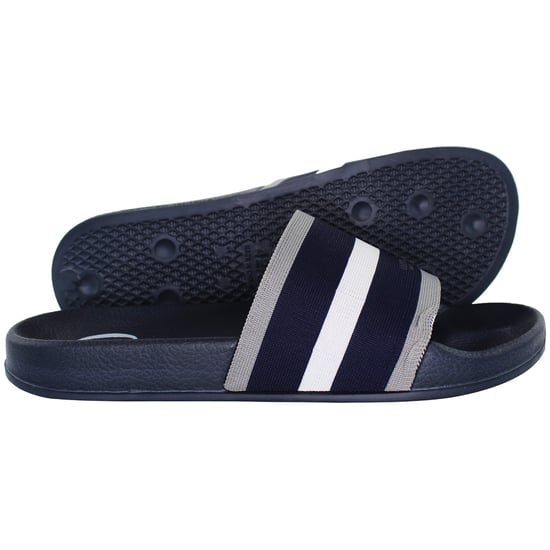 Osprey London The Casanova Mens Navy Sliders - Image 5
