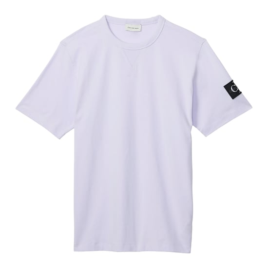 Calvin Klein Heren Badge Ronde Hals Regular T-shirt (Lilac) - Image 1
