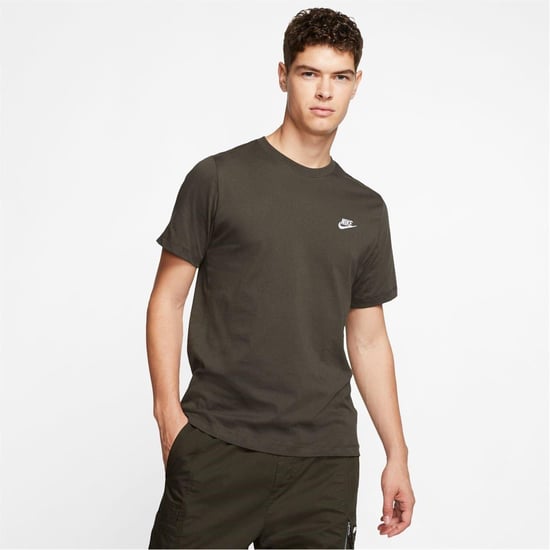 Nike Heren Club T-Shirt (Sequoia groen/wit) - Image 3
