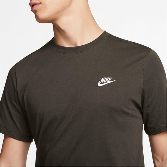 Nike Heren Club T-Shirt (Sequoia groen/wit) - Image 5