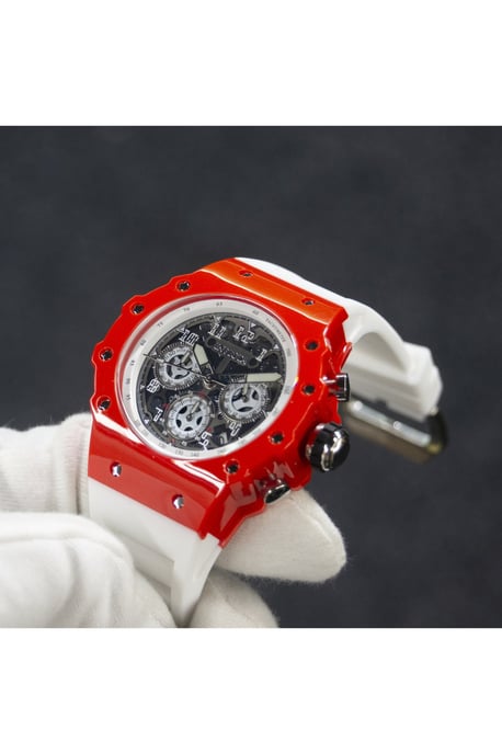 Invicta Racing 69655 Herenhorloge - Quartz Uurwerk - Acryl met Gouden Wijzerplaat - 43 mm - Image 3