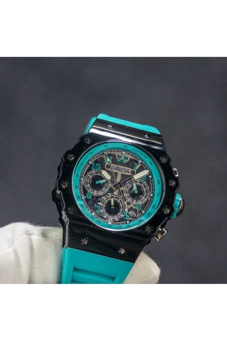 Invicta Racing 69664 Herrklocka - Kvartsurverk - Akryl med Silver Urskiva - 43 mm - Image 2