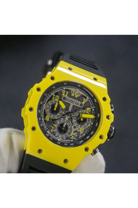 Invicta Racing 69667 Herenhorloge - Quartz Uurwerk - Acryl met Zilveren Wijzerplaat - 43 mm - Image 2