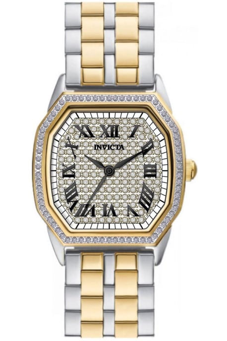 Invicta Wildflower 50080 Damklocka - Kvartsrörelse - Rostfritt Stål med Silverkiva - 27 mm - Image 1