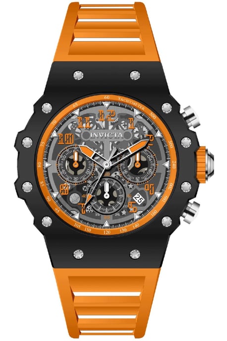 Invicta Racing 69663 Herrklocka - Kvartsurverk - Akryl med Silver Urskiva - 43 mm - Image 1