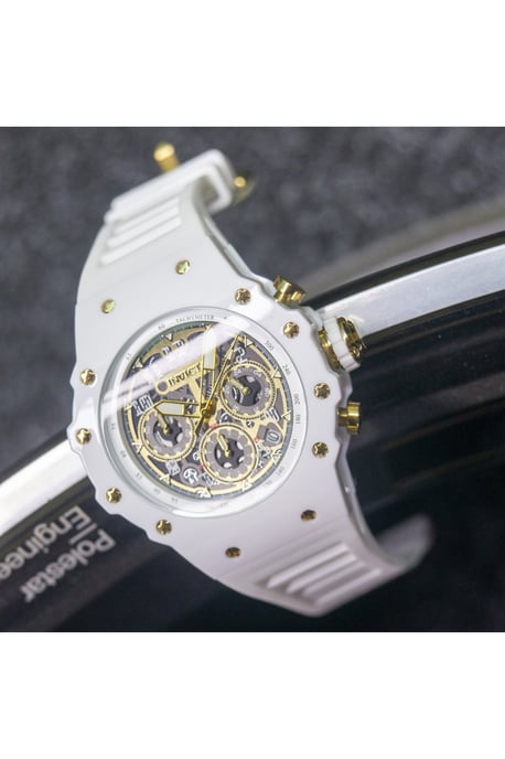 Invicta Racing 69649 Herenhorloge - Quartz Uurwerk - Acryl met Gouden Wijzerplaat - 43 mm - Image 2