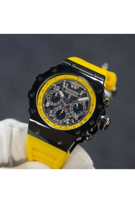 Invicta Racing 69670 Herrklocka - Kvartsrörelse - Akryl med silverfärgad urtavla - 43 mm - Image 2