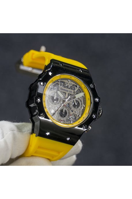 Invicta Racing 69670 Herrklocka - Kvartsrörelse - Akryl med silverfärgad urtavla - 43 mm - Image 3