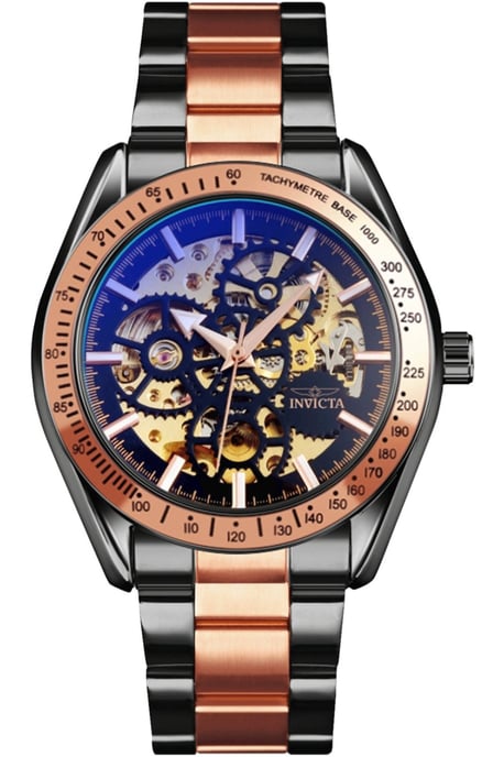 Invicta Objet D Art 69598 Herenhorloge - Automatisch Uurwerk - Roestvrij Staal met Zwarte Wijzerplaat - 43 mm - Image 1