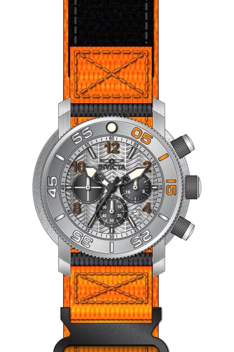 Invicta Coalition Forces 50093 Herenhorloge - Quartz Uurwerk - Roestvrij Staal met Zilveren Wijzerplaat - 50 mm - Image 1