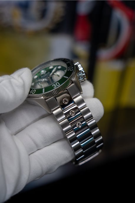 Invicta Ocean Voyage 47833 Herenhorloge - Quartz Uurwerk - Roestvrij Staal met Groene Wijzerplaat - 51 mm - Image 4