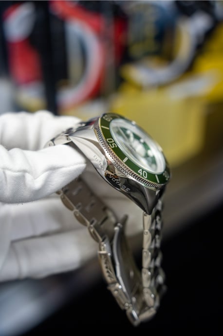 Invicta Ocean Voyage 47833 Herenhorloge - Quartz Uurwerk - Roestvrij Staal met Groene Wijzerplaat - 51 mm - Image 5