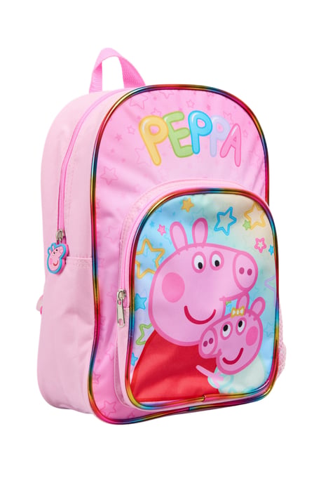 Peppa Pig Childrens Backpack Star Backpack Zip Fastening pink multi - Image 2