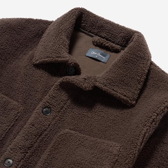 Oliver Sweeney Heavy Weight Fleece Overshirt - Image 5