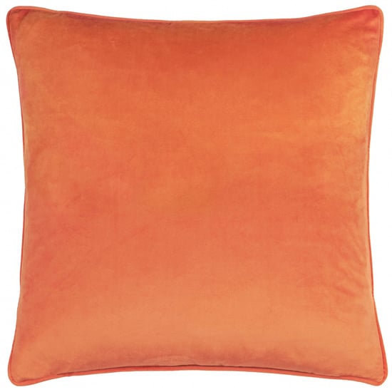 Furn Pumpkin Spice Striped Velvet Cushion Cover - Image 2