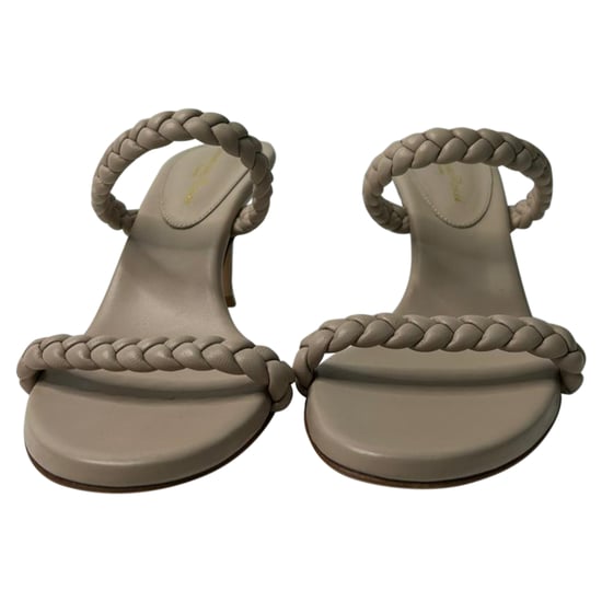 Gianvito Rossi Braided Strap Sandals in Beige Leather - Image 5