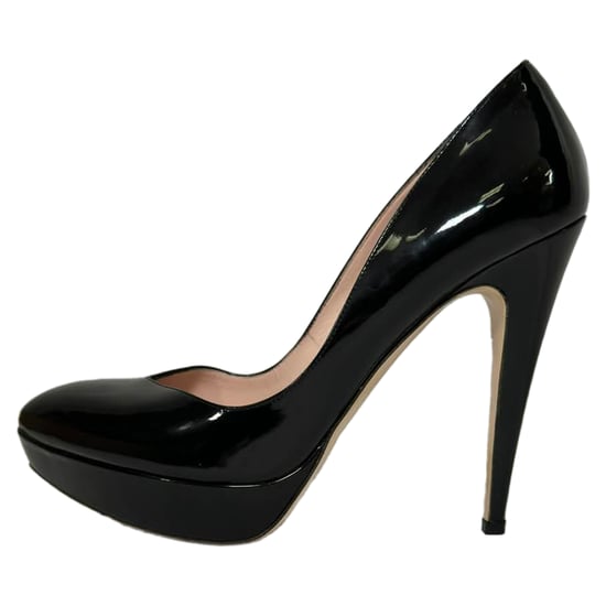 Miu Miu Platform Pumps in Black Patent Leather - Image 4