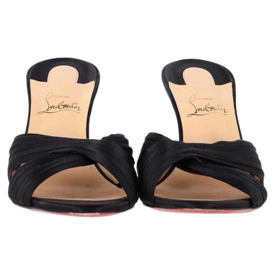 Christian Louboutin Nicol Is Back Mules in Black Satin - Image 3