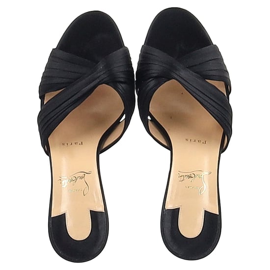 Christian Louboutin Nicol Is Back Mules in Black Satin - Image 4