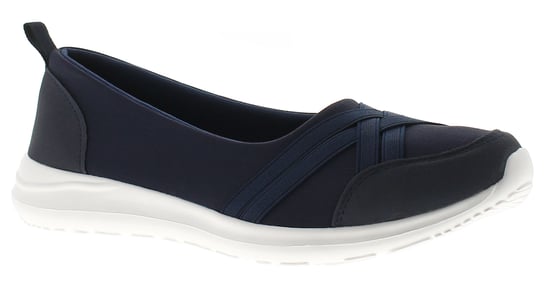 Platino Womens Flat Shoes Khloe Slip On navy - Image 1