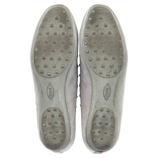 Tod's Studded Ballet Flats in Grey Suede - Image 6
