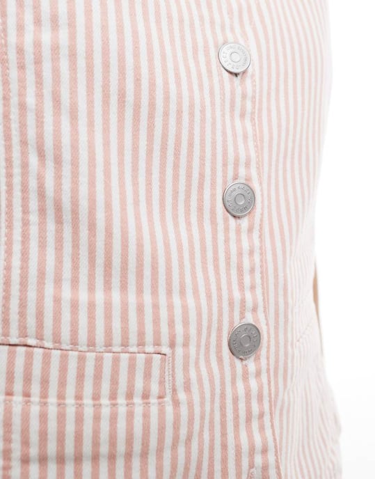 Object denim västkofta set i rosa rand - Image 2