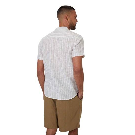 Threadbare Mens Papa Shirt (Natural) - Image 3