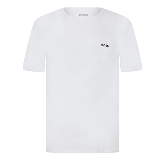 Boss T-shirt med broderad logotyp och rund hals för män (3-pack) (Svart/vit/marint) - Image 2